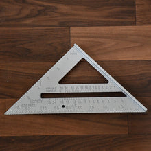Double-Sided 45° Triangle Ruler – 7-Inch Aluminum Alloy Rafter Square for Home Use