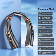 Premium USB Rechargeable Fashion Neck Fan with Digital Display (1 Pc)