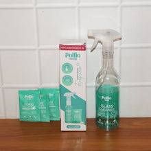 Pollic Kadam Concentrated Glass & Mirror Cleaner Refill Kit Reusable Spray Bottle