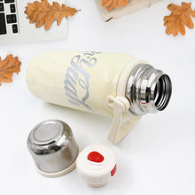 Stainless Steel Vacuum Insulated Water Bottle – Leak Proof Flask with Steel Cup