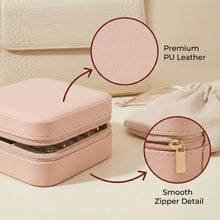 Mini PU Leather jewellery Box for Travel & Storage