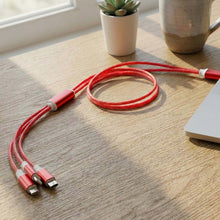 3-in-1 LED Glow Fast Charging Cable (1 Pc)