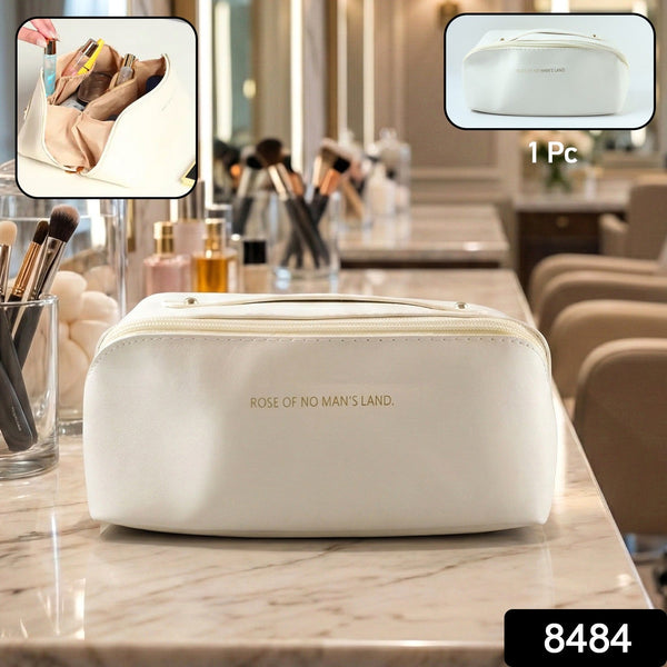 Travel Makeup & Toiletry Organizer Pouch with Zipper & Handle (1 Pc / Mix Color)