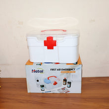 Medical Storage Box with Detachable Tray & Handle