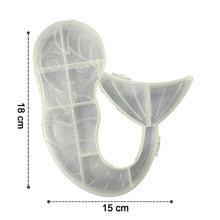 Mermaid Shape Plastic Storage Organizer Box (1 Pc)