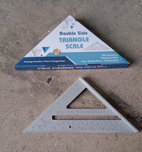 Double-Sided 45° Triangle Ruler – 7-Inch Aluminum Alloy Rafter Square for Home Use