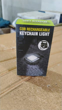 Mini Rechargeable Keychain Flashlight - 4 Light Modes Folding Bracket & Magnetic Base